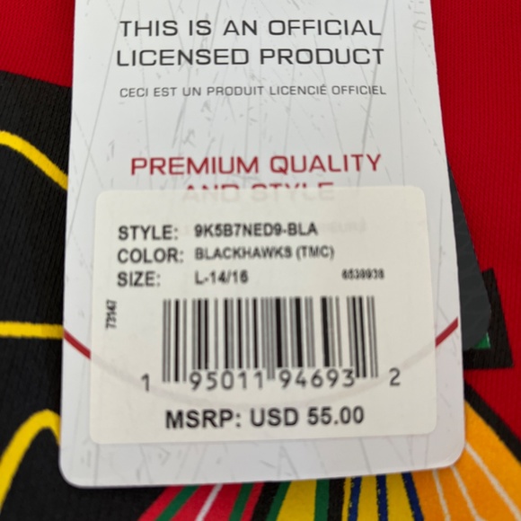 Boys Blackhawk Hoodie - Picture 2 of 2